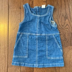 Baby Gap 12-18m Denim Jean Tank Dress